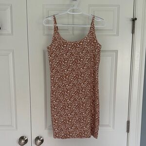 Old Navy Brown Floral Mini Dress